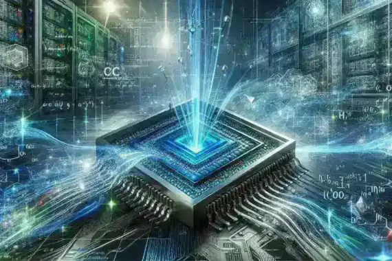 "Illustration of Ironwood TPU hardware and its role in enhancing model training efficiency in machine learning applications."