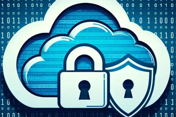 "Infographic illustrating key cloud security design features that address privacy issues, including encryption, access controls, and compliance measures for data protection."
