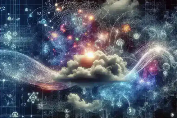 "National Weather Service meteorologist analyzing quantum models for enhanced weather forecasting accuracy, showcasing cutting-edge technology in a modern weather station."